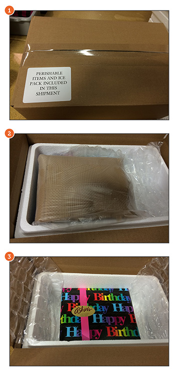 Packaged chocolate for shipping